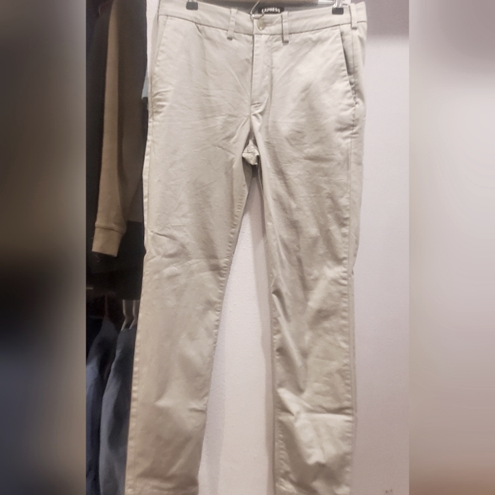 30×32 men's express casual dress pants light gray